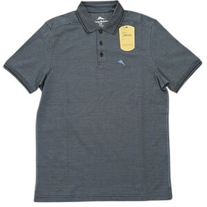 Tommy Bahama Navy striped Men's Polo Shirt - S